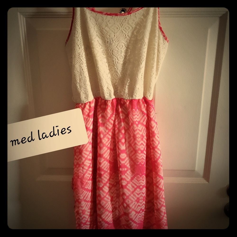 Hi-lo spaghetti strapped dress